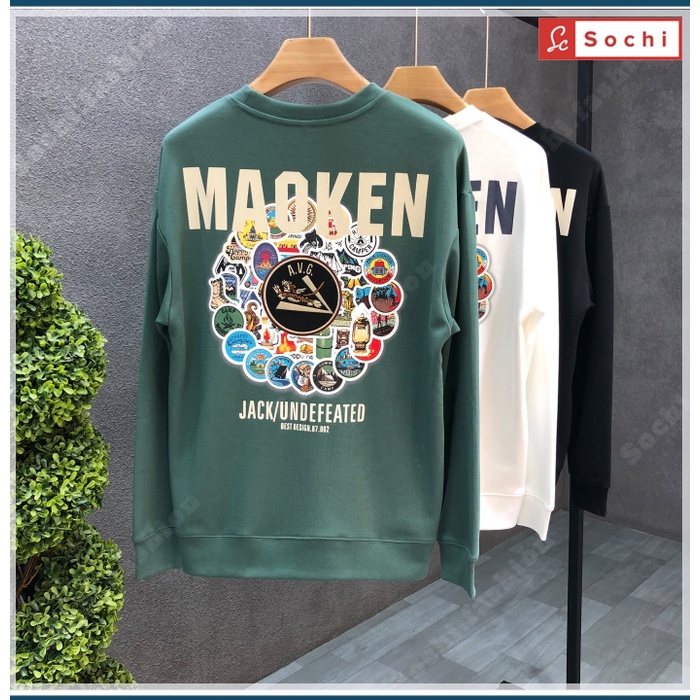 Áo thun nam tay dài chất đẹp, áo thun nam cotton, thời trang in Maoken mã SW632