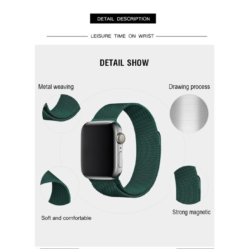 Dây Đeo Inox Milanese 2021 Cho Đồng Hồ Thông Minh Apple Watch Series Se 6 5 4 3 2 42 38 40 44 mm