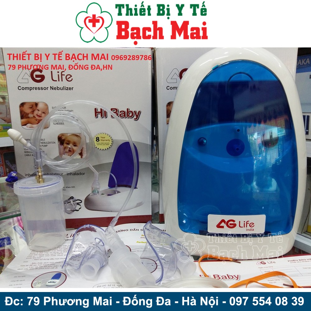 Máy Xông Hút Mũi Họng 2 Trong 1 HI BABY AG LIFE NEW2020 - ẤN ĐỘ - Bảo Hành 08 Năm