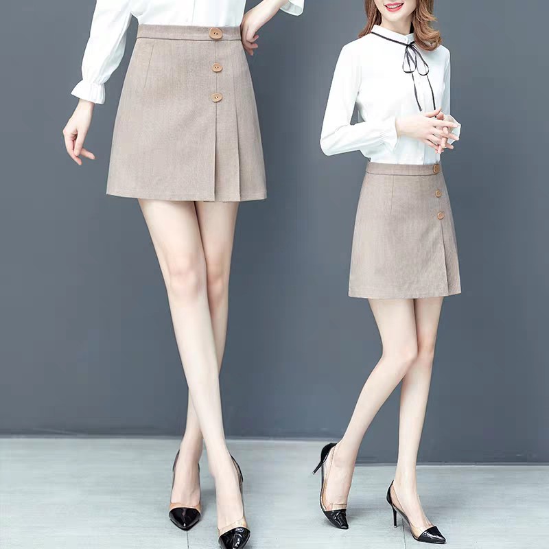 [SALE] chân váy chữ A xếp ly đáp tà | BigBuy360 - bigbuy360.vn