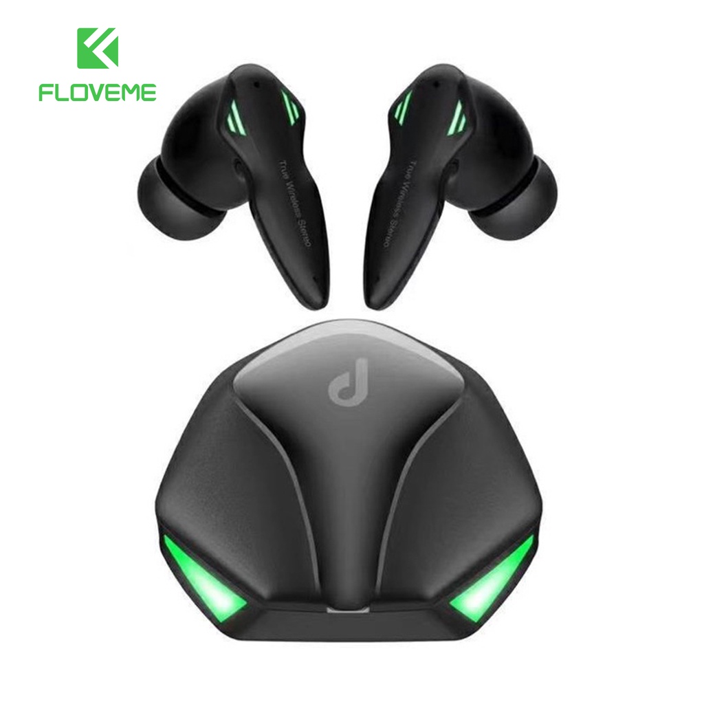 Tai nghe chơi game Bluetooth Gaming Floveme PK86  - Không dây có mic với độ trễ cực thấp - Pin Cực Trâu