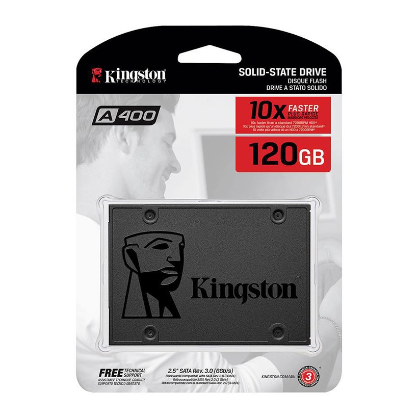 [Mã 255ELSALE giảm 7% đơn 300K] Ổ cứng SSD Kingston A400 120GB/ 240Gb/ 480GB Hàng chính hãng BH 36 tháng | WebRaoVat - webraovat.net.vn