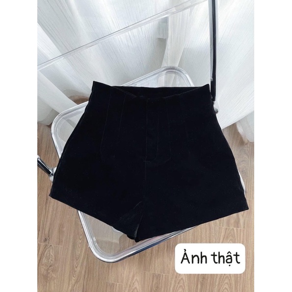 QUẦN SHORT NHUNG CẠP CAO