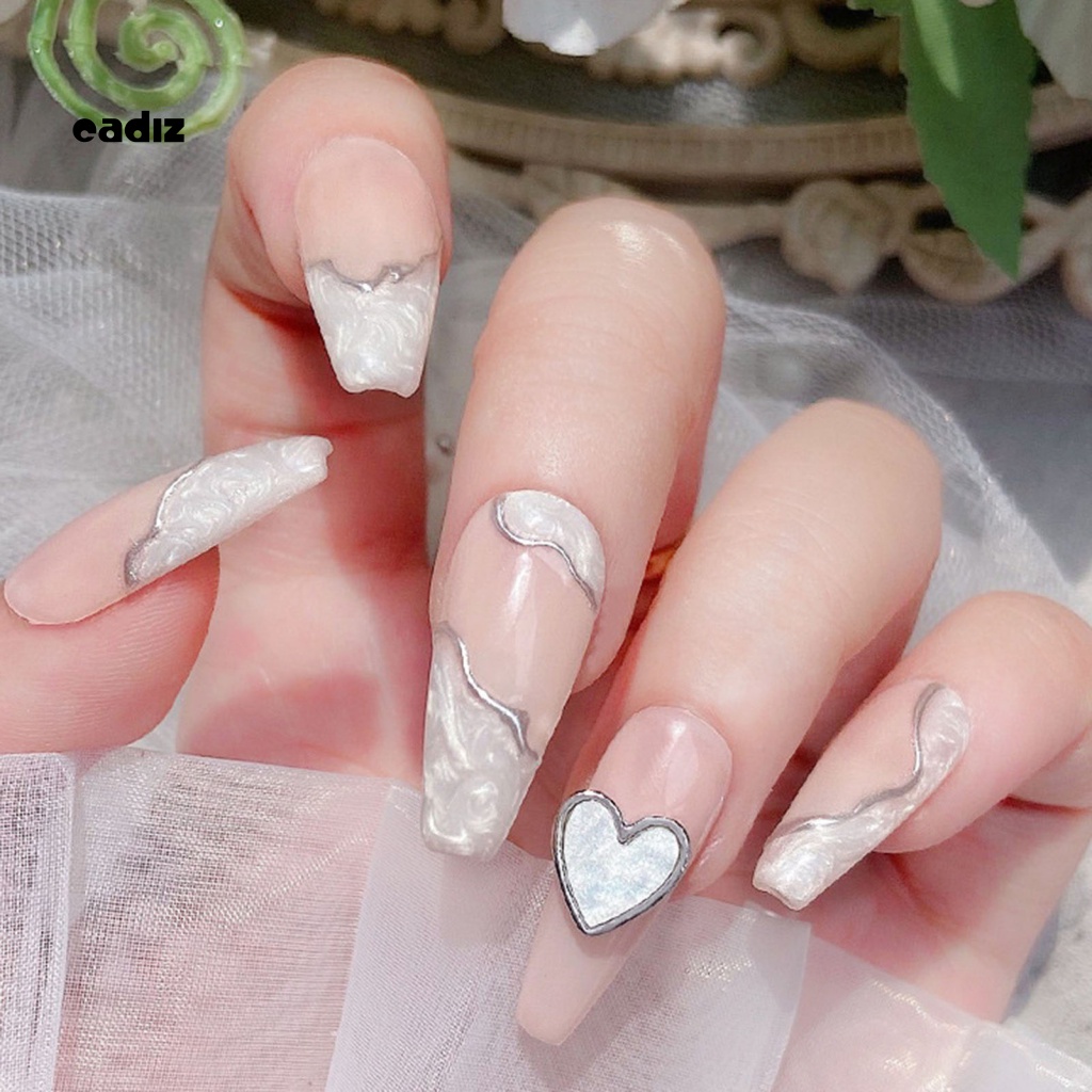 Bộ 10 Móng Tay Giả Trang Trí Nghệ Thuật DIY