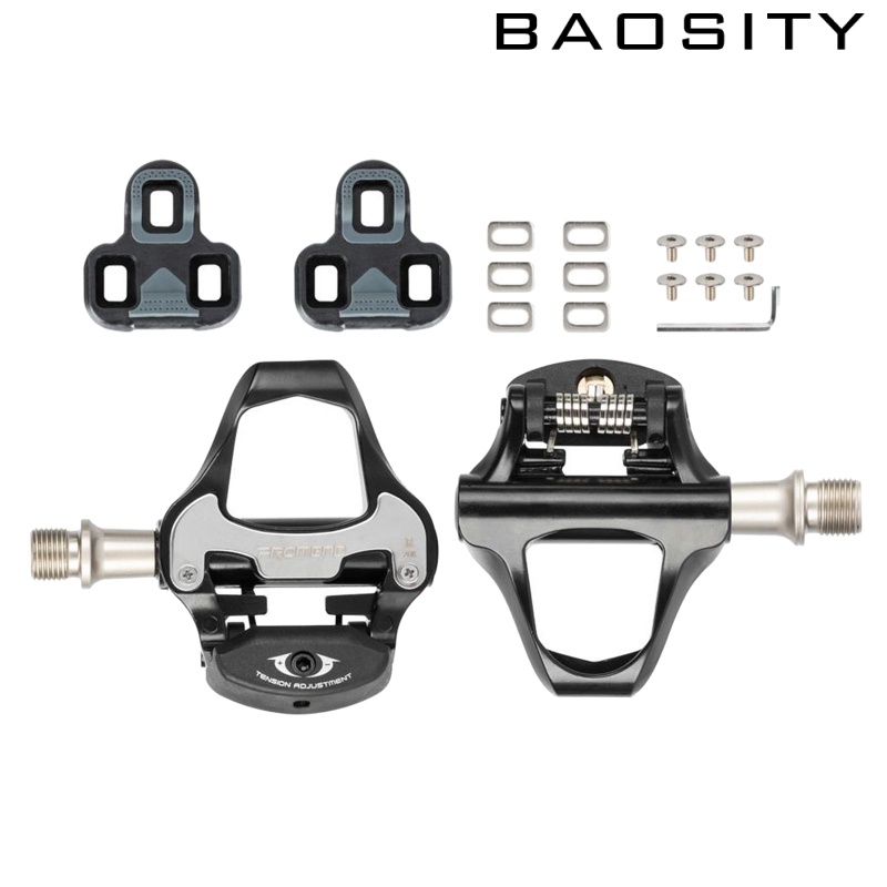 [BAOSITY]Road Bike Bicycle Pedal Cleats Set Clipless Pedals Cleat Bolts