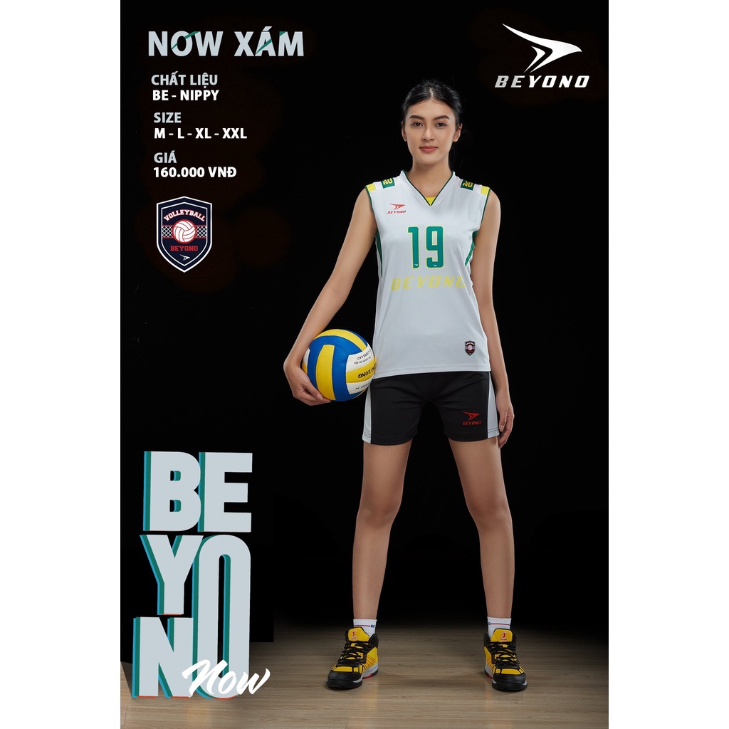 Bộ Quần áo Thể Thao Nữ Beyono Now - Đồ bóng chuyền, cầu lông chất vải Be-Nippy, thấm hút mồ hôi, thoáng mát, co giãn