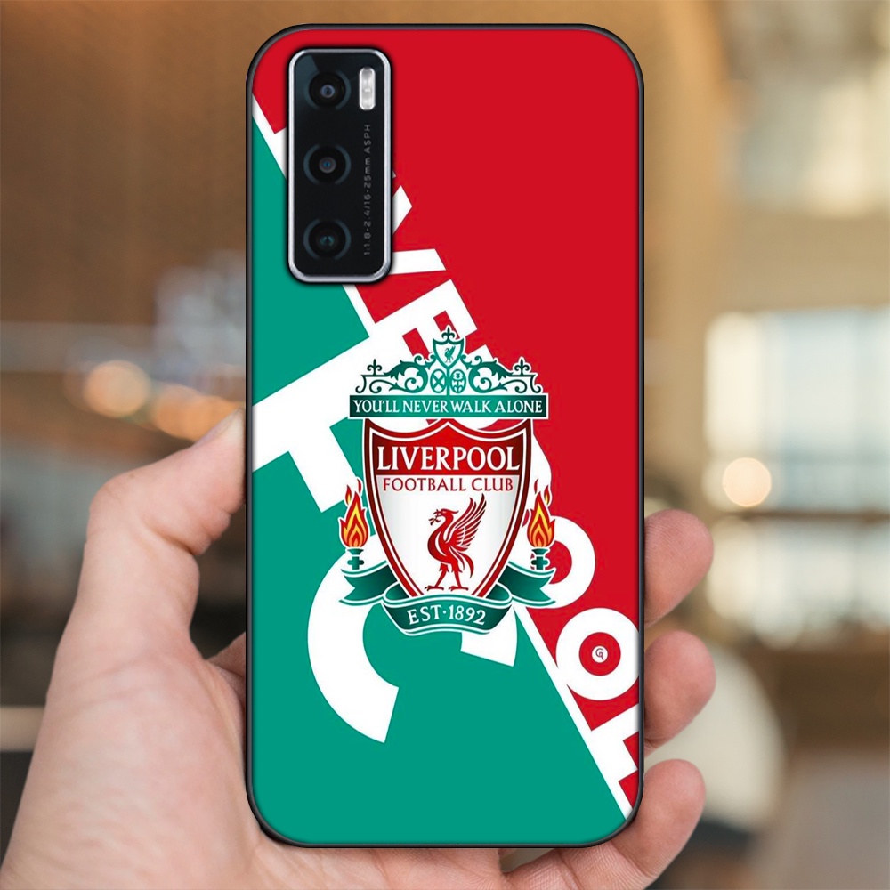 Ốp lưng Vivo V20 SE viền đen in hình Liverpool FC