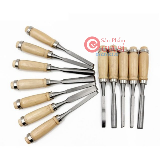 [Tặng kèm đá mài] Bộ 12 mũi dao đục khắc gỗ mỹ nghệ ❤️freeship❤️