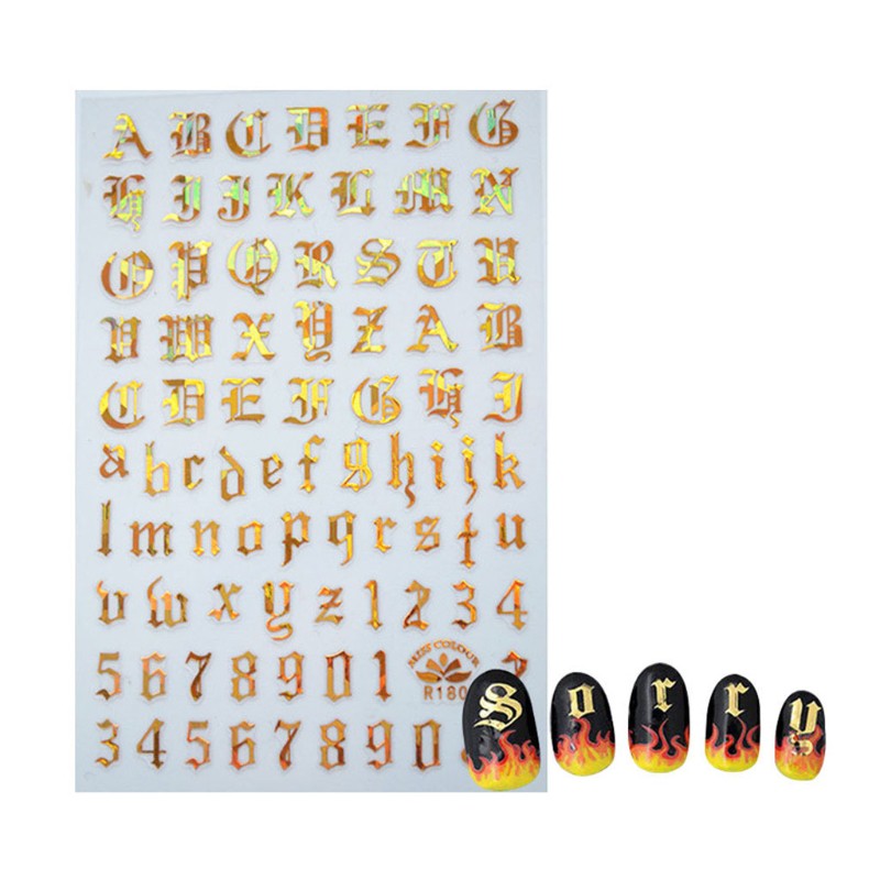 Set 4 Nhãn Dán Trang Trí Móng Tay