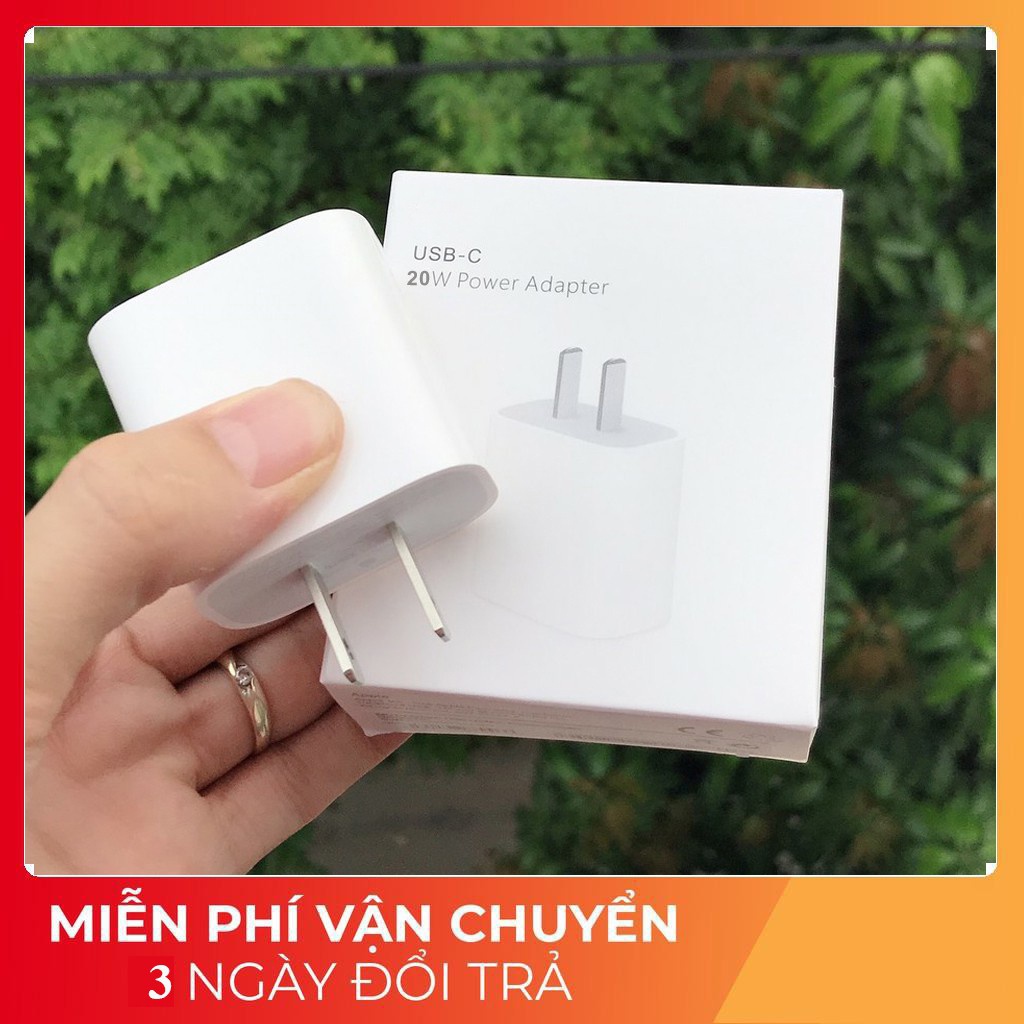 Bộ Sạc Nhanh PD 20W Sử Dụng Cho IP 11/11 Pro/11 Pro Max/7/7 Plus /8 /8 Plus/ X /Xs/Xs Max bảo hành 12 tháng