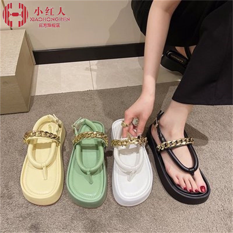 Dép Sandal Đế Dày Mềm Mại Phong Cách Pháp Cổ Điển Thời Trang Cho Nữ