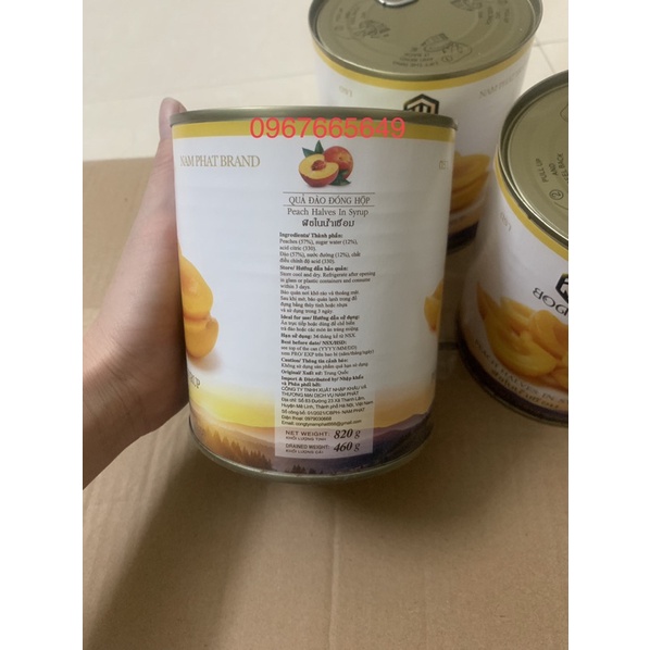 Đào Ngâm Thái Lan BODDOB  - Dùng ăn trực tiếp làm món tráng miệng/ làm trà đào thơm ngon