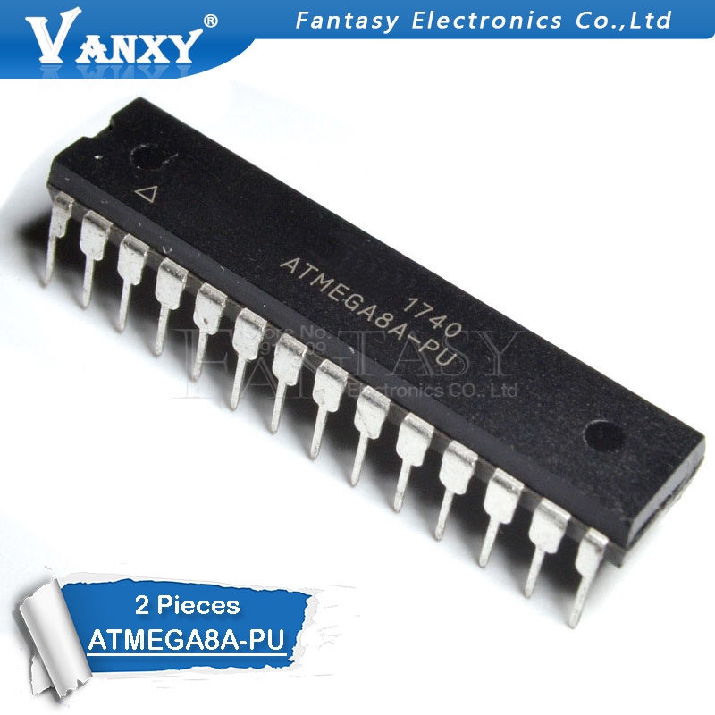 Bộ 2 Vi Mạch Bộ Nhớ Flash Atmega8A-Pu Dip20