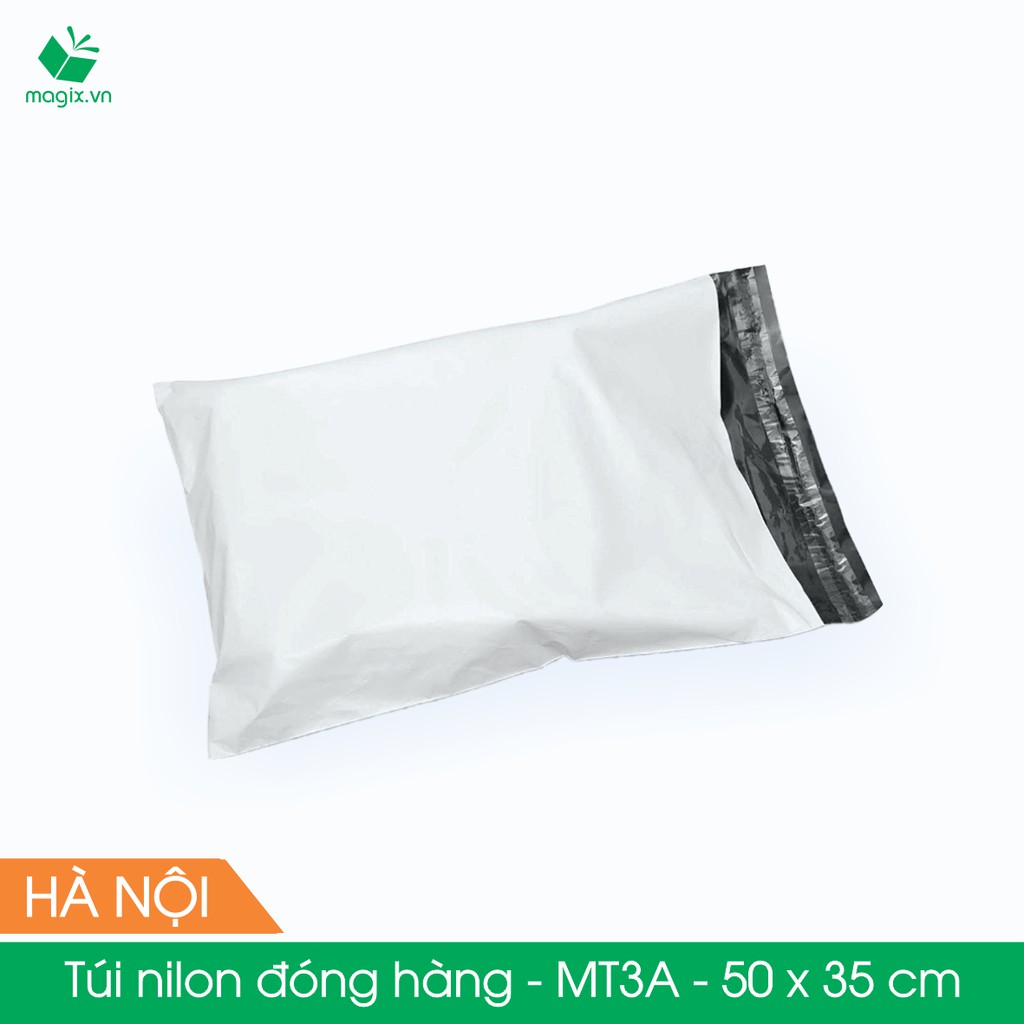 MT3A - 50x35 cm - 300 túi nilon 2 lớp đóng hàng thay thùng hộp carton