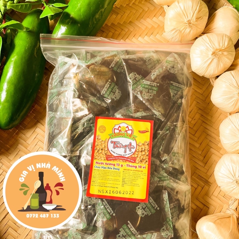 NƯỚC TƯƠNG HOA SEN DẠNG GÓI  100GÓI/15GR