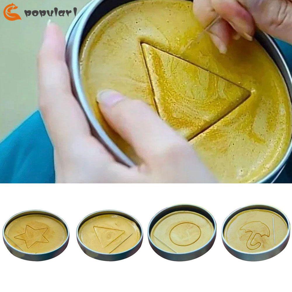 Hộp đồ chơi tách kẹo đường bánh thủ công DIY hình tròn tam giác ngôi sao dù nhiều người chơi kiểu Hàn Quốc