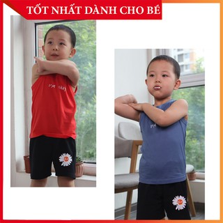 [Set 2 Chiếc] Áo Thun Trẻ Em Chất Cotton Mát Mẻ, Quần Áo Trẻ Em Hot Hit 2020. Có 2 Màu Lựa Chọn: Xanh, Đỏ Đô - IMOK