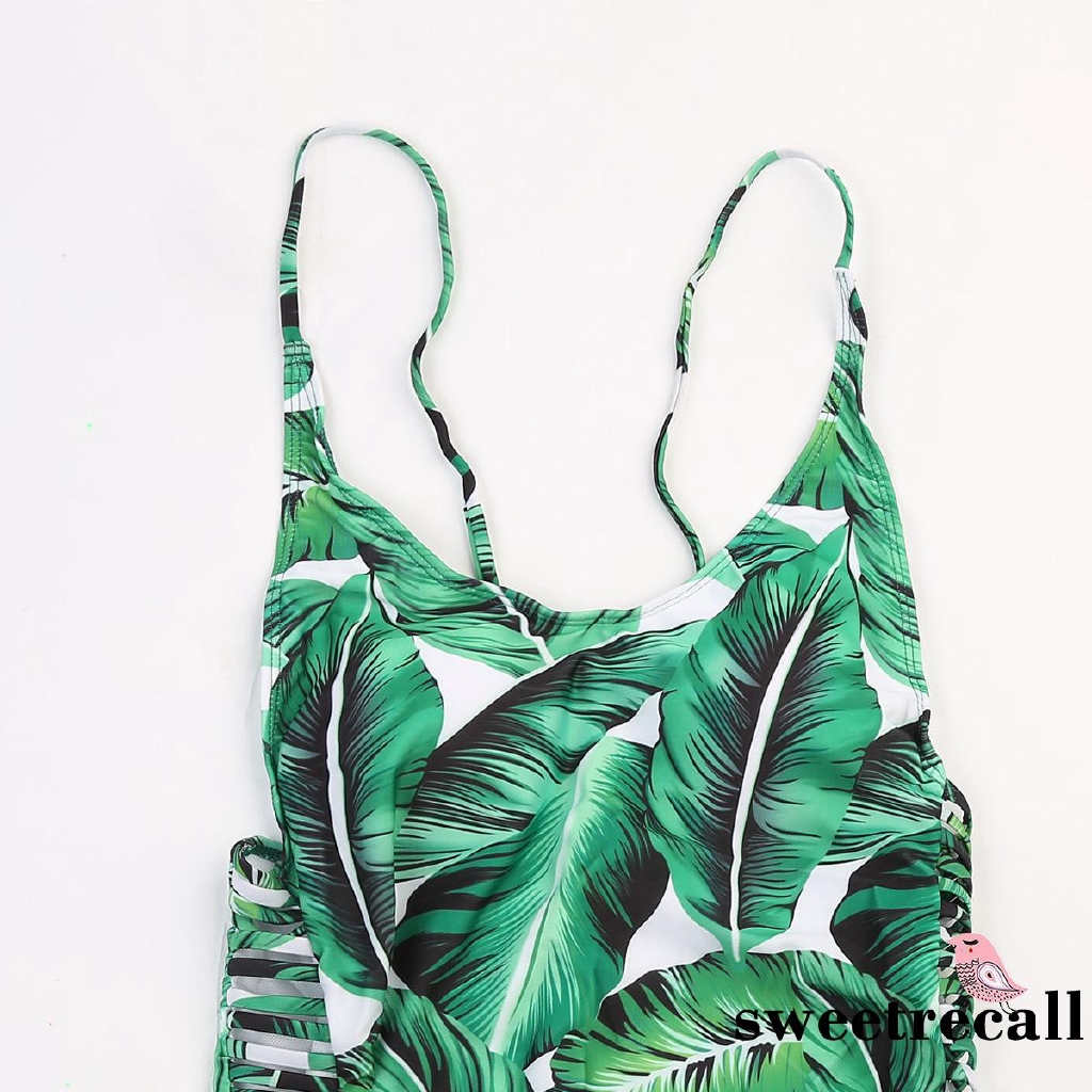 Đồ bơi 1 mảnh liền thân thiết kế hở lưng màu xanh làm từ polyester dành cho nữ | BigBuy360 - bigbuy360.vn