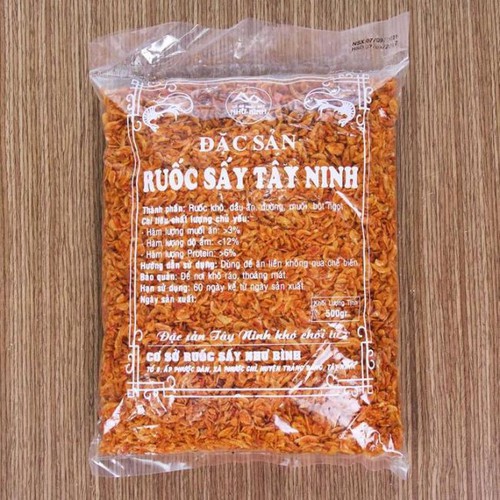 Q10 - 500g Tép Sấy Tây Ninh Tẩm Gia Vị (Làm Bánh Tráng Trộn)