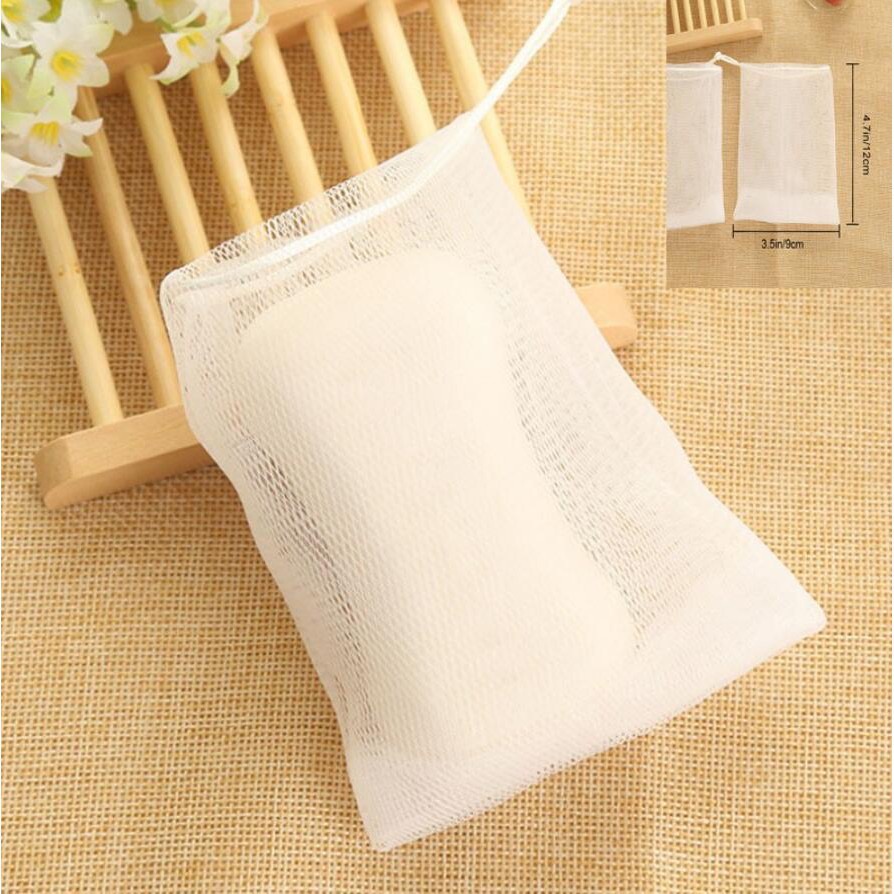 Túi Lưới Đựng Xà Phòng Tạo Bọt Tiện Lợi 2 lớp
