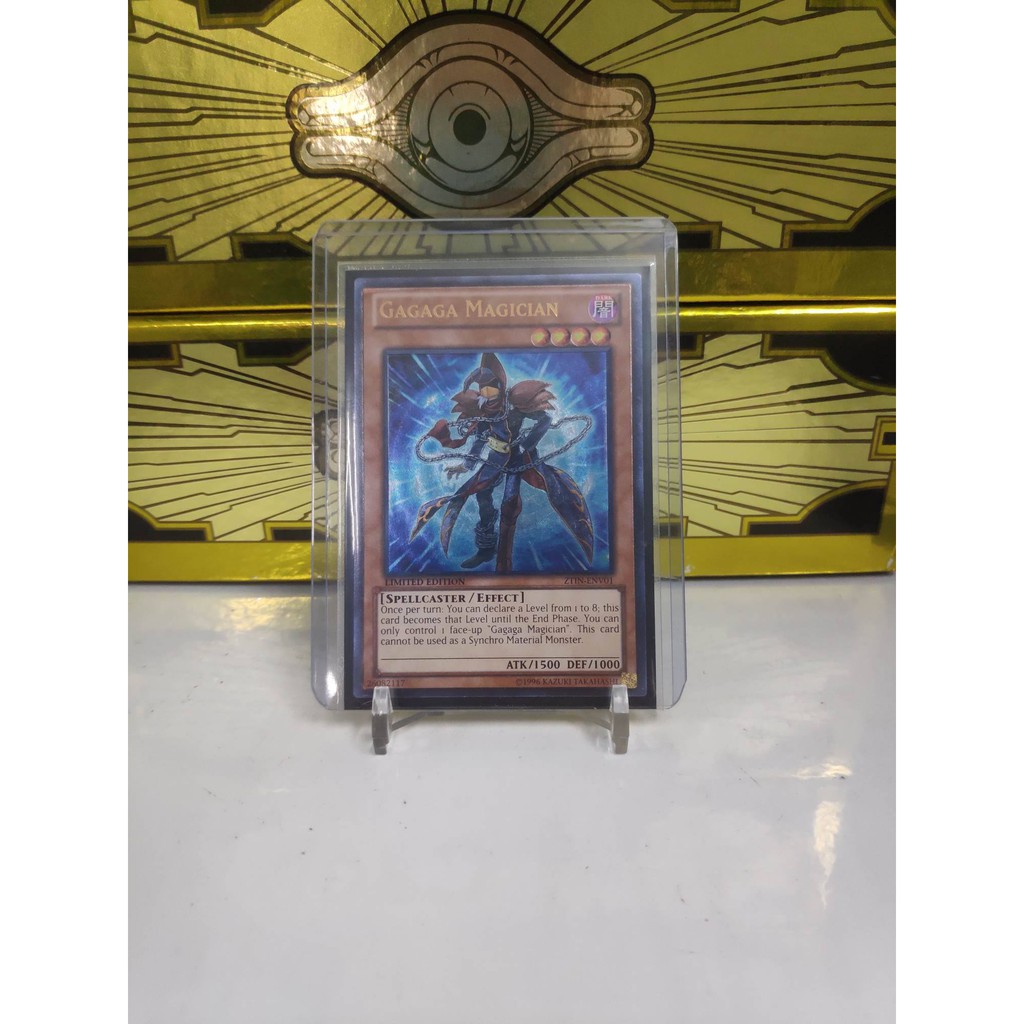 [ Dưa Hấu Yugioh ] Lá bài thẻ bài Gagaga Magician - Ultimate Rare 1st Edition - Tặng bọc bài nhựa bảo quản
