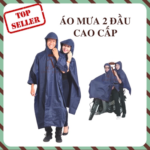 Áo mưa 2 đầu cho tình nhân hai người loại dày cao cấp rain wear rainwear