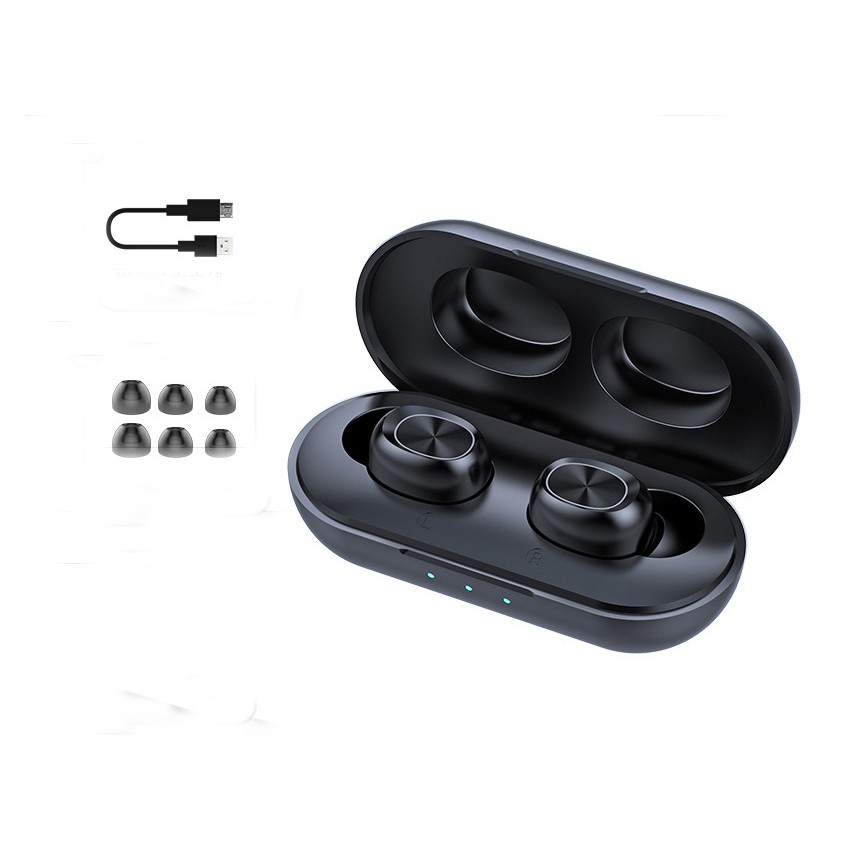 Tai nghe Nhét tai True Wireless không dây Bluetooth TWS v5.0 B5 Cảm ứng vân tay Chống nước Bản quốc tế Cao cấp Giá rẻ-B5