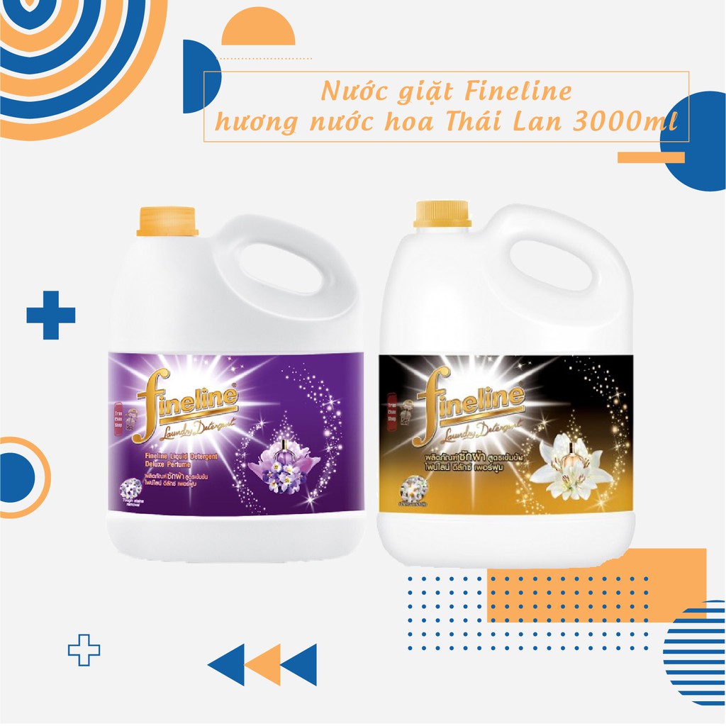 [GIÁ SỈ] Nước giặt Fineline Thái Lan đậm đặc hương nước hoa 3000ml