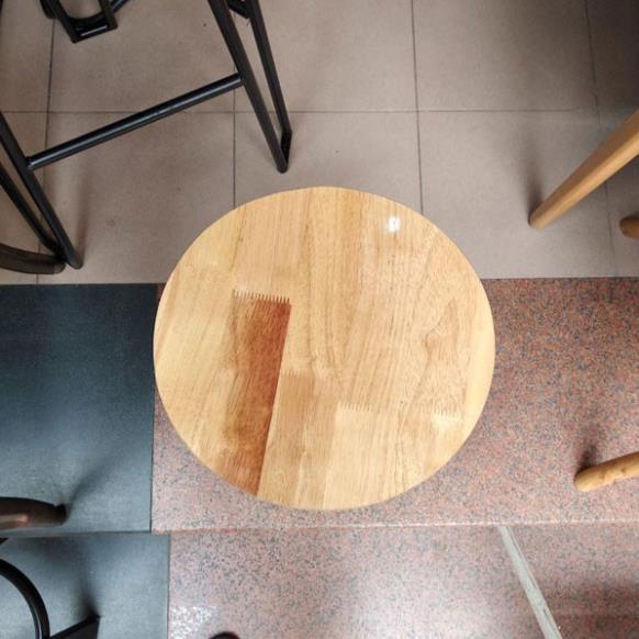 Mặt gỗ cao su tròn 25 x 25 - gỗ tấm tròn - mặt ghế tròn bền đẹp