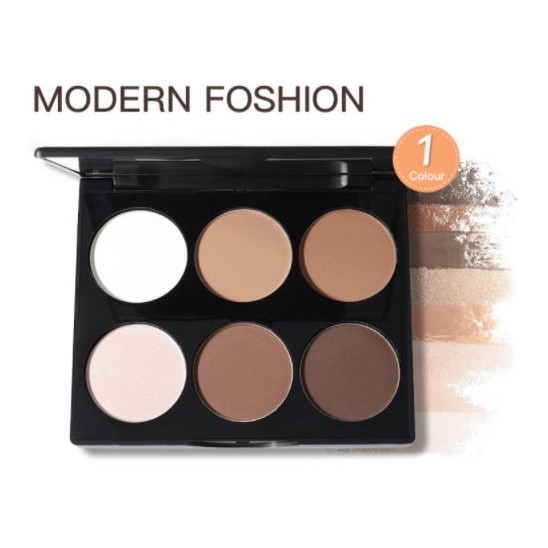 Bảng 6 ô phấn tạo khối - highlight - bắt sáng MAYCHEER MODERN FASHION NO.3050