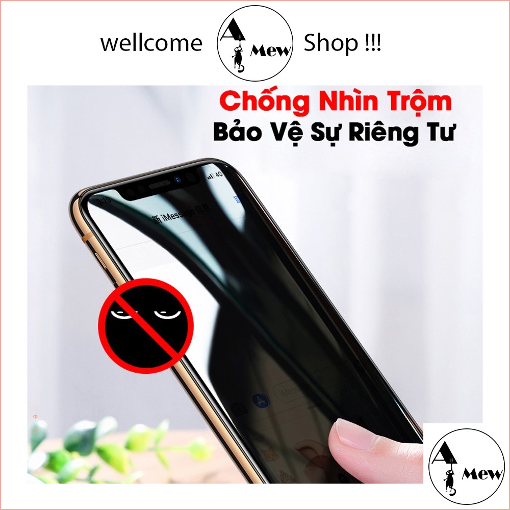 Kính Cường Lực i.p.h.o.n.e Chống Nhìn Trộm - Full Màn - Cực Kì Riêng Tư - AMEWSHOP