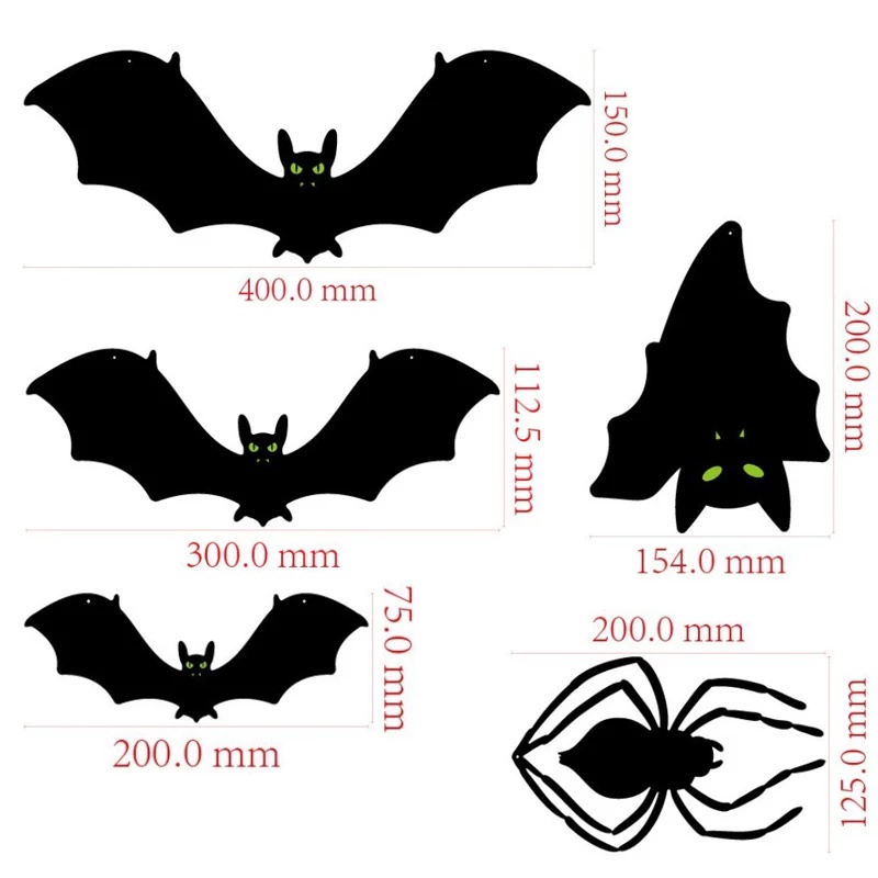 Mắt Dơi / Dơi Màu Đen Dùng Trang Trí Halloween