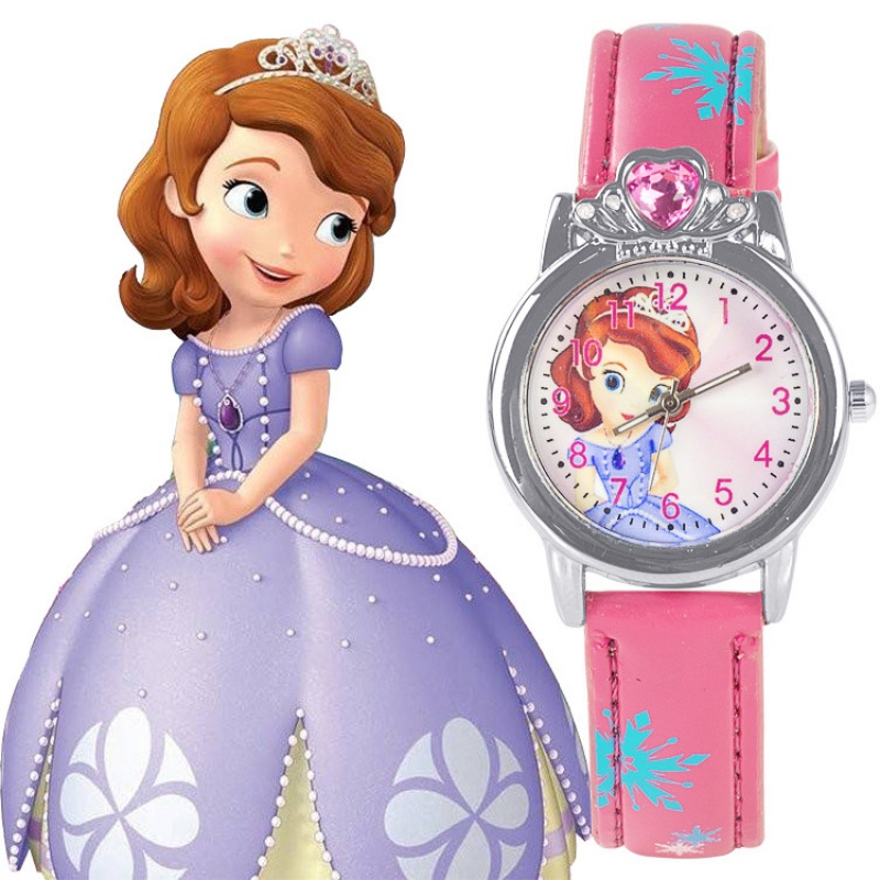 (Chuyên sỉ) Đồng Hồ Trẻ Em SOPHIA Hình Sophia cho bé gái (Hình Chụp Thật)