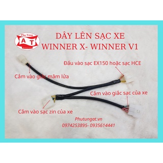 Dây lên sạc xe WINNER X_ WINNER V1 lên sạc song song dùng được với sạc HCE và sạc EX150 cắm giắc như zin