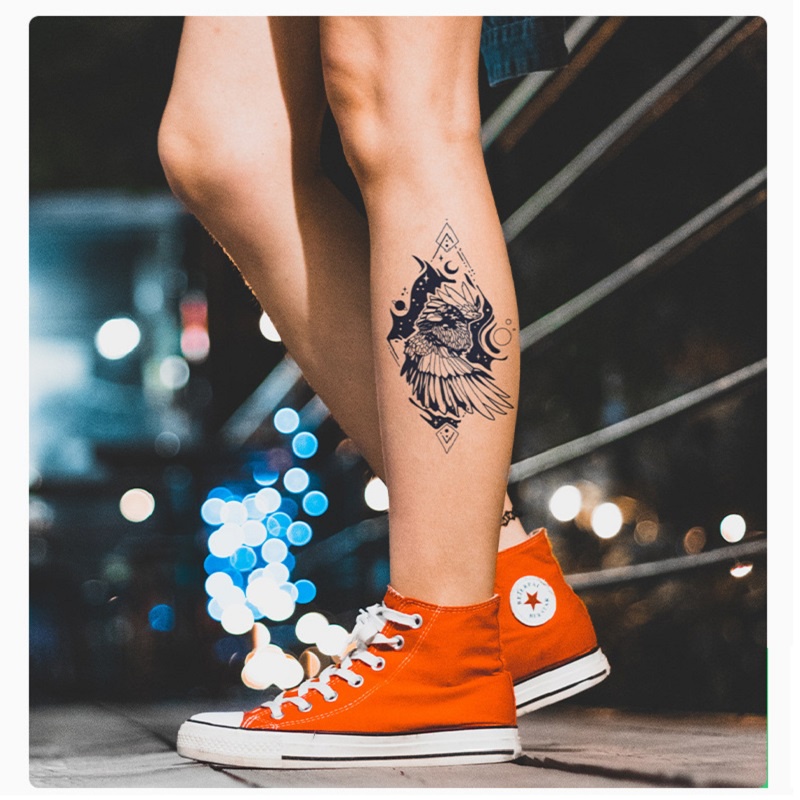 Hình xăm dán tạm thời 10 x 15 cm Unisex chống thấm nước có thể kéo dài đến 15 ngày JIAMIN Magic Tattoo QH99C