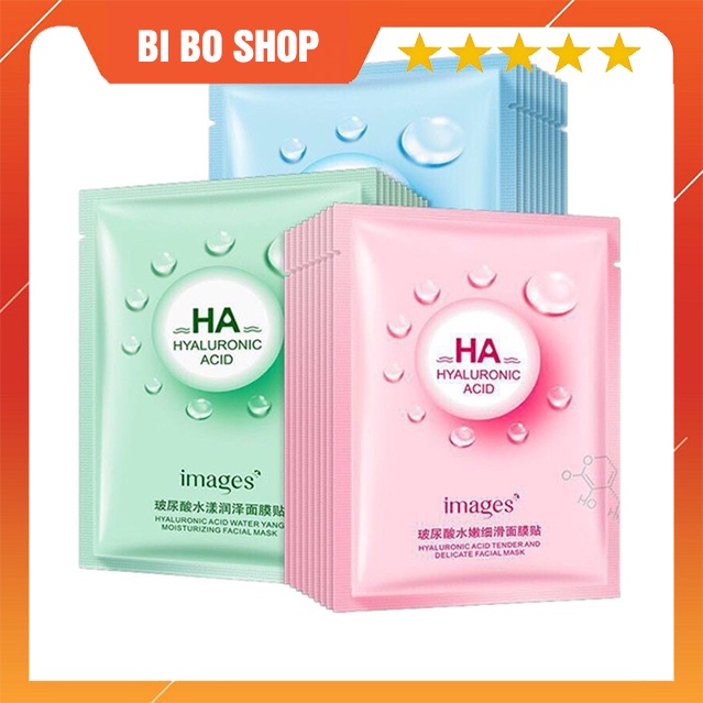 Mặt Nạ Giấy Dưỡng Da Cấp Ẩm Dưỡng Trắng HA IMAGES HYALURONIC ACID