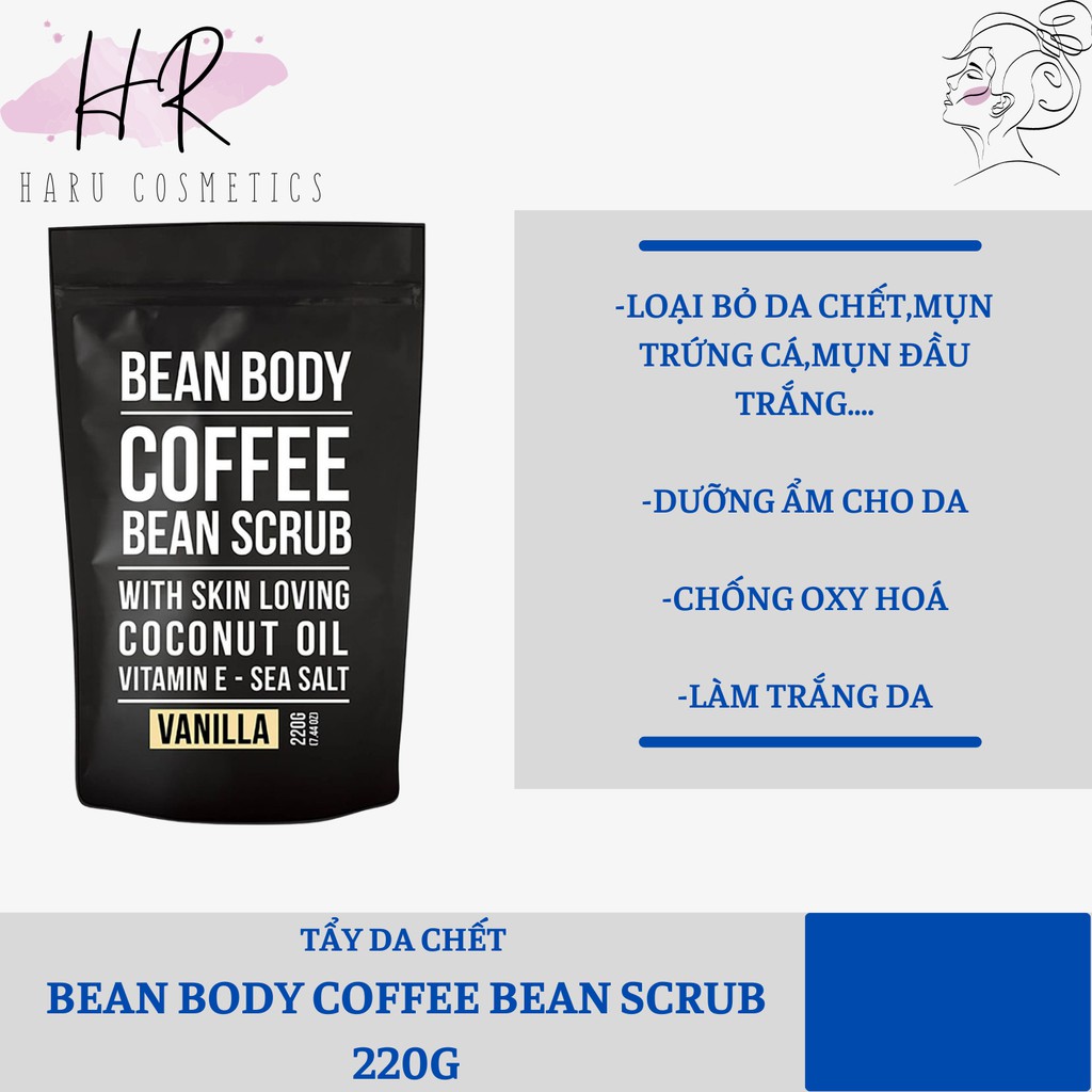 [CÓ SẴN] Tẩy da chết Bean Body Coffee Bean Scrub 220G (beanbody)