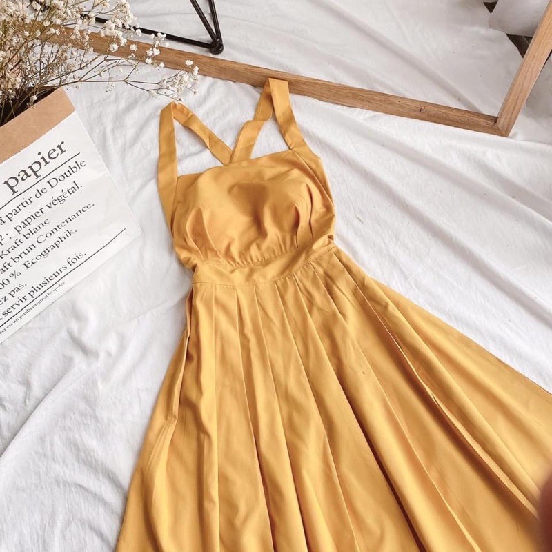 maxi vàng đan lưng kèm tuban 7137 | BigBuy360 - bigbuy360.vn