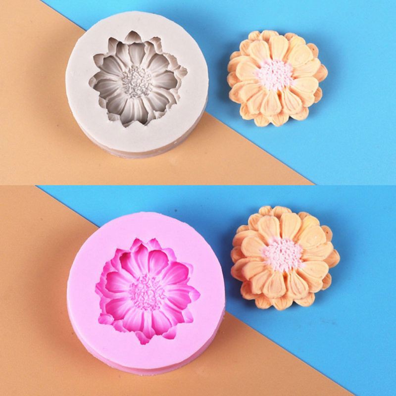 Khuôn Bánh Silicon Tạo Hình Hoa Cúc Dễ Thương