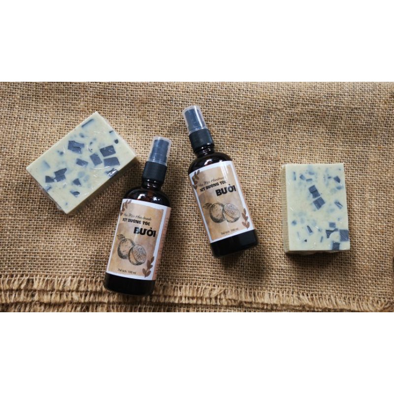Xịt dưỡng tóc Bưởi hương nhu Nhung Mộc Handmade chai 100ml
