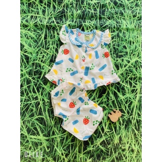 đồ bộ sơ sinh chất liệu kate