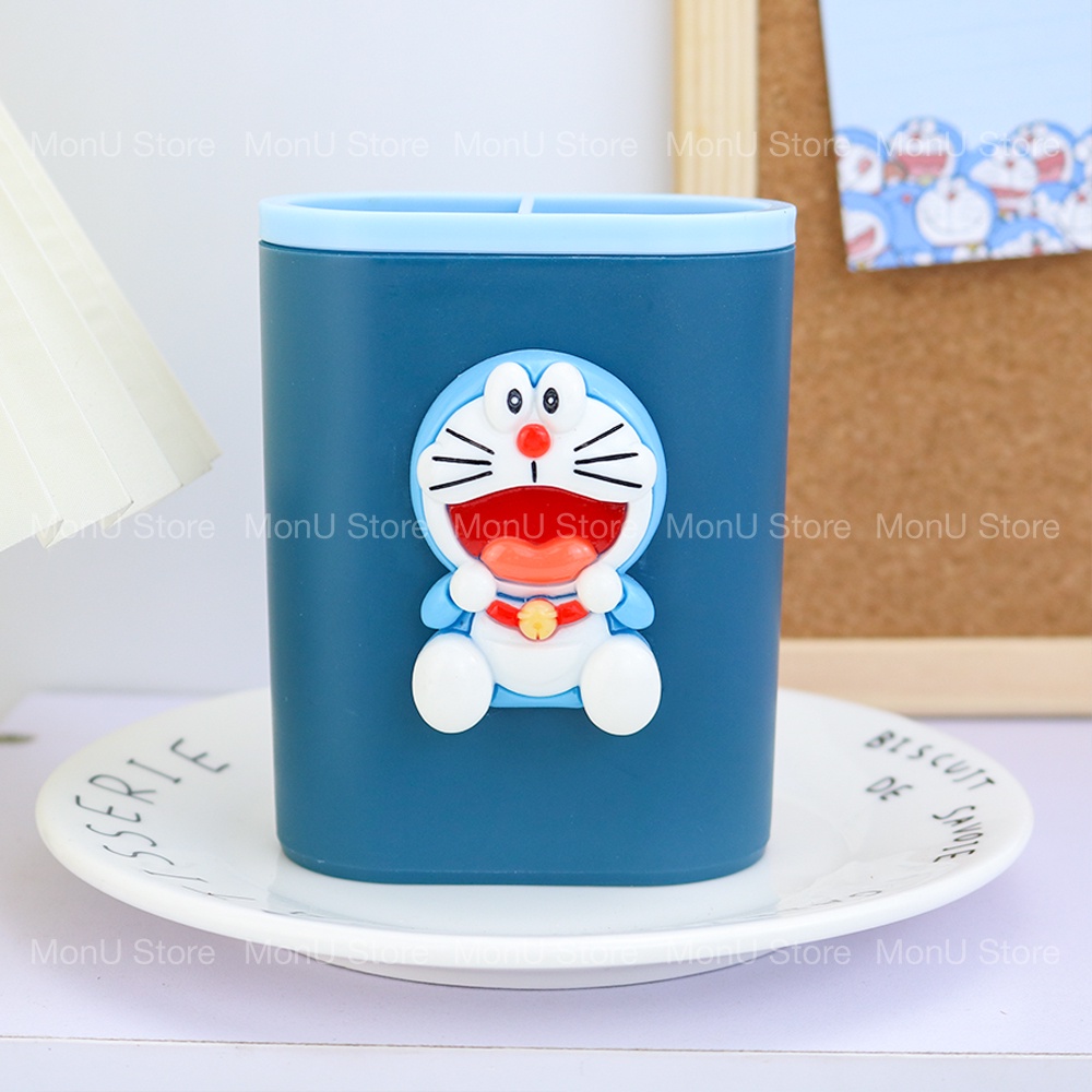 Hộp cắm bút 2 ngăn DORAEMON DOREMON dễ thương cute MON0301 TooYoo