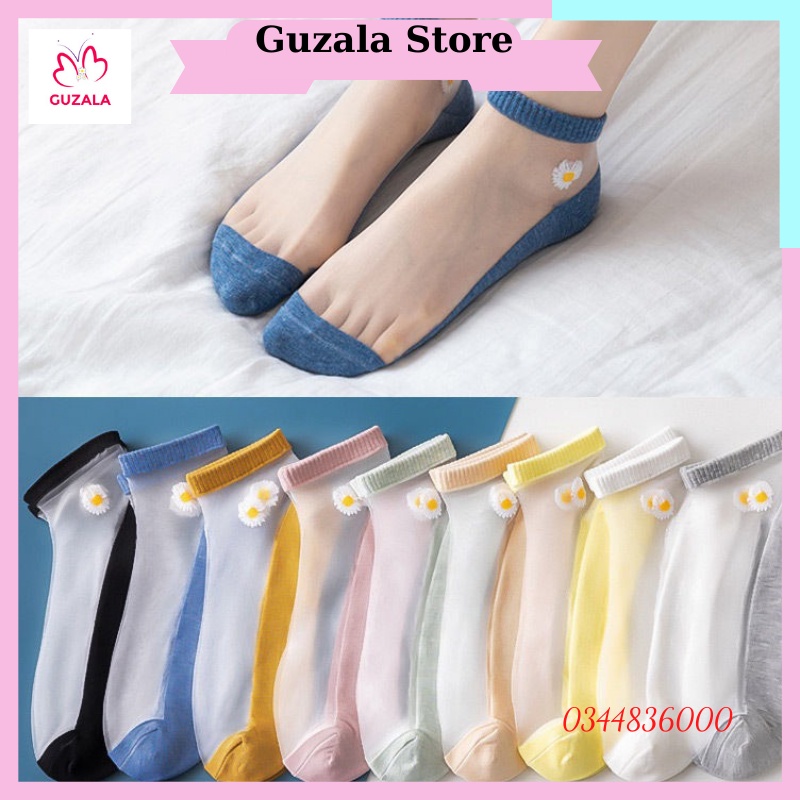 Túi 10 Đôi Tất Lưới  Hoa Cúc Xinh Xinh - MÃ: TS TV 16