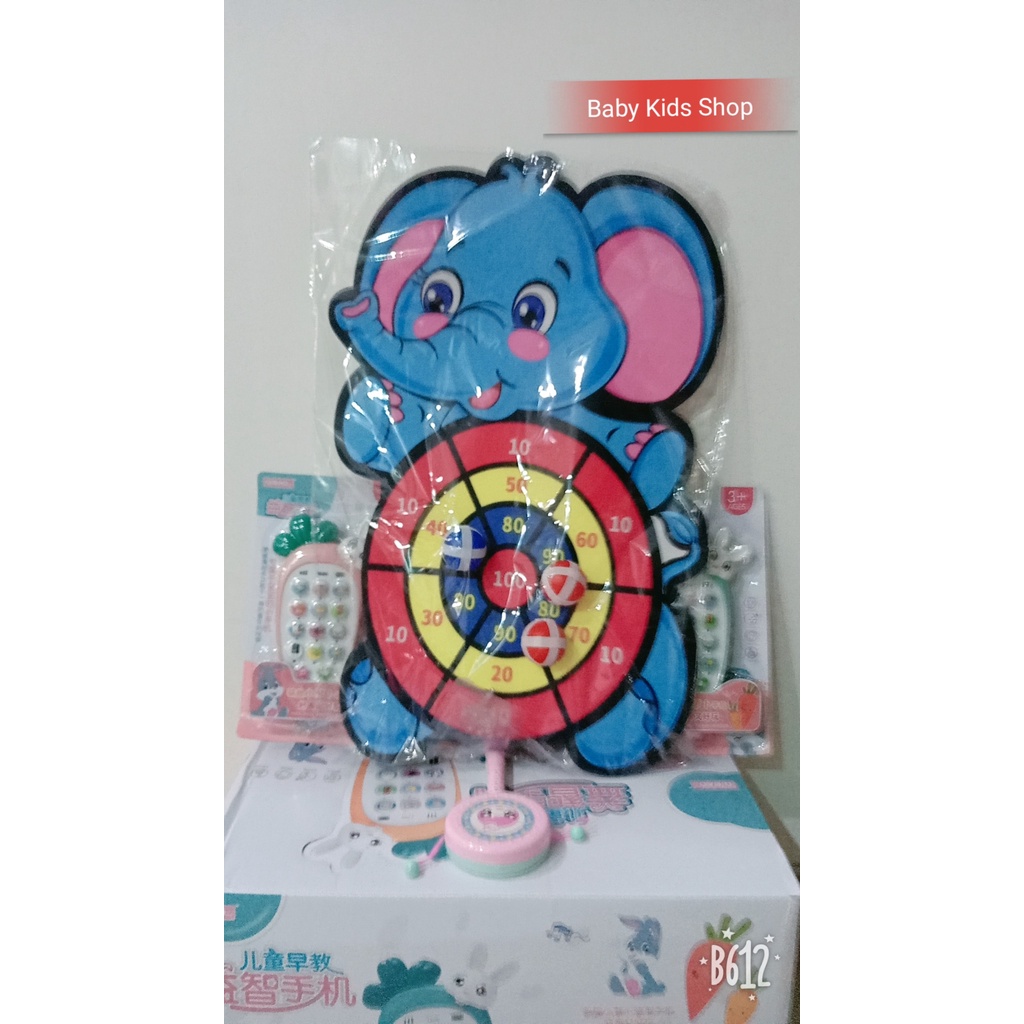 Bảng phi tiêu bóng dính nhiều hình ngộ ngĩnh cho bé