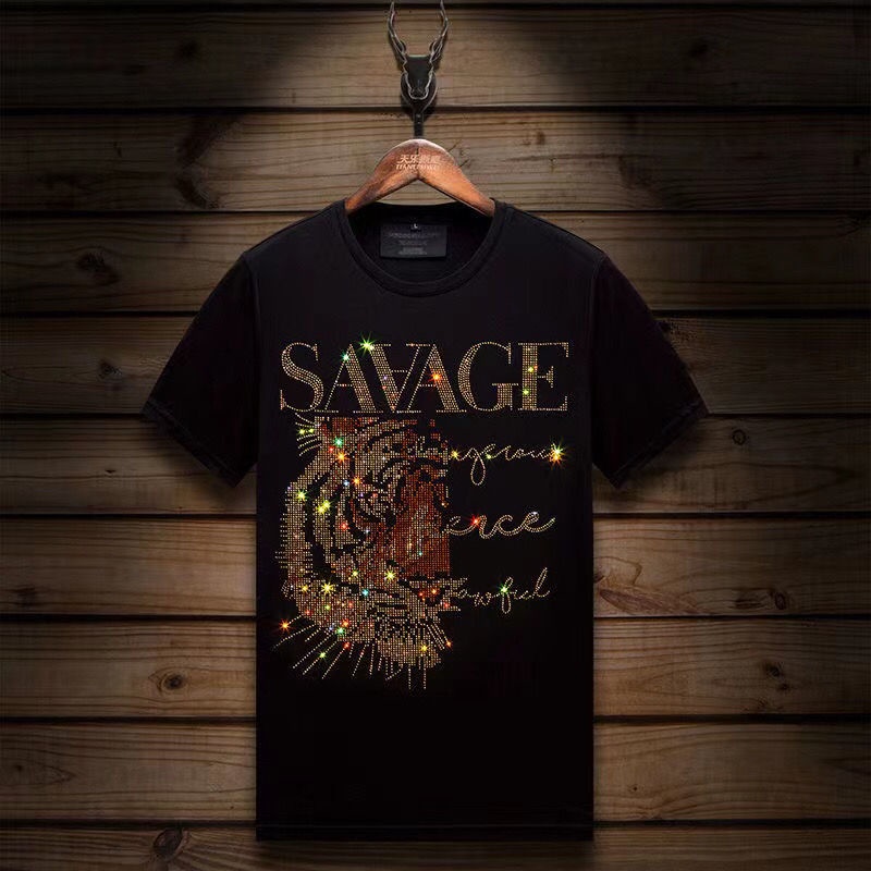 Áo Thun Tay Ngắn In Hình Đầu Hổ Cá Tính Hợp Thời Trang Cho Nam