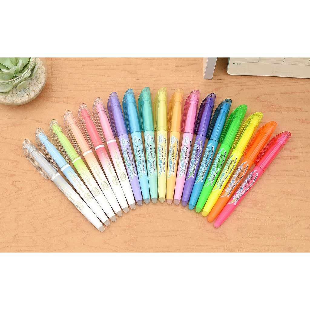 Bút đánh dấu xóa được Pilot FriXion Light Soft Color Erasable Highlighter- Màu vàng pastel (Soft Yellow)