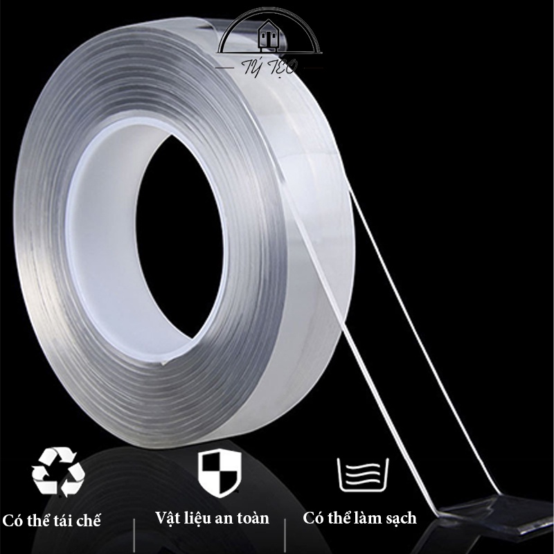 Băng Dính, Băng Keo 2 Mặt 3M Trong Suốt Siêu Dính Mọi Bề Mặt, Tiện Lợi, Đa Năng - Cuộn Dài 3 Mét