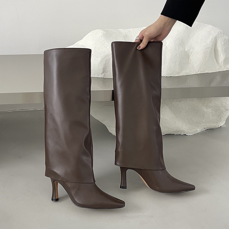 Boot cao gót nữ Ulzzang Hàn Quốc BORA SHOP mũi nhọn order