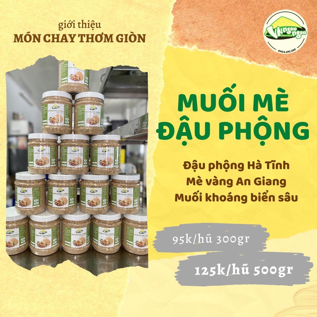 Muối Mè Đậu Phộng - Ăn Là Ghiền - Chuẩn Vị Bắc