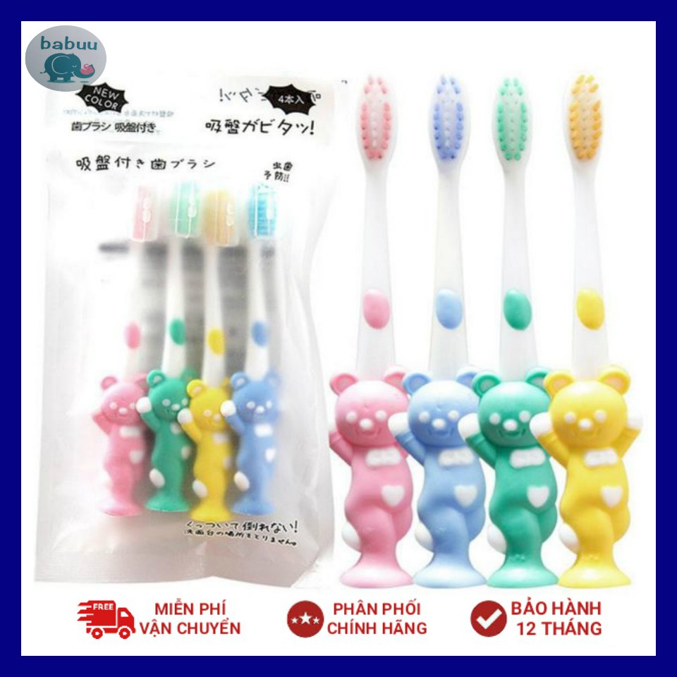 Bàn chải hình gấu cho bé